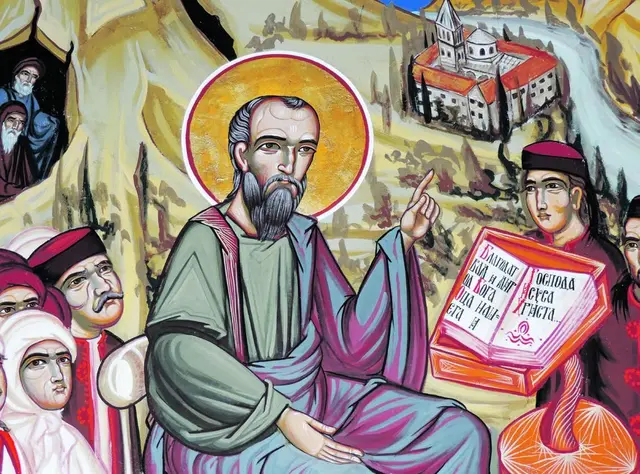 Der hl. Apostel Paulus als Lehrer Dalmatiens; serbisch-orthodoxes Kloster im Nationalpark Krka, Kroatien. | Foto: kathbild.at / Franz Josef Rupprecht