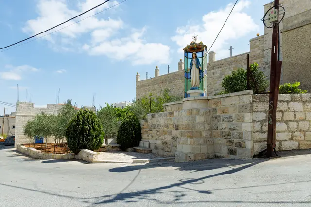 Die Altstadt von Taibeh – dem letzten christlich‑palästinensischen Dorf im besetzten Westjordanland. | Foto: KNA