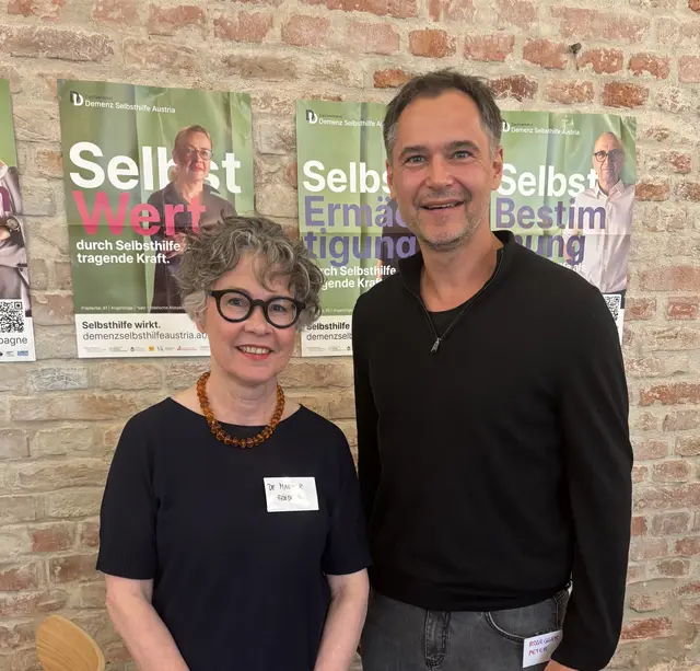Friederike de Maeyer vom Dachverband mit Peter Rosegger von Needs  | Foto: privat