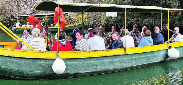 Bootsfahrt in der Matka-Schlucht.