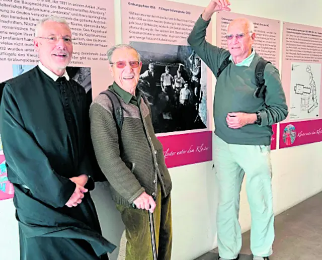 Auf dem Foto: P. Albert Groiß OSB, Gerhard Duchristian und Heinz Derka. | Foto: Stift Altenburg