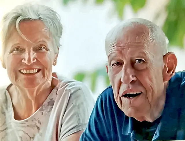 Franz (86 Jahre) mit seiner Frau Anni