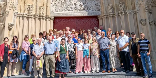 Pilger aus dem Seelsorgeraum „Göttliche Barmherzigkeit“ in Mariazell.