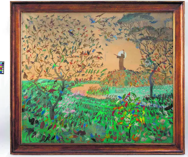 Ein Sonnenstrahl reicht hin, 
um viel Dunkel zu erhellen.
(Heiliger Franziskus von Assisi, Gedenktag am 4. Oktober) | Foto: Oskar Laske ,,Die Vogelpredigt", um 1910; Foto: Wien Museum Inv. Nr. 114402