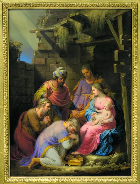 Nationen wandern zu deinem Licht und Könige zu deinem strahlenden Glanz.
Erhebe deine Augen ringsum und sieh:
Sie alle versammeln sich, kommen zu dir.
Jesaja 60,3-4
 | Foto: Josef Arnold: Epiphanie. Foto: Museum am Dom St. Pölten / Seebacher